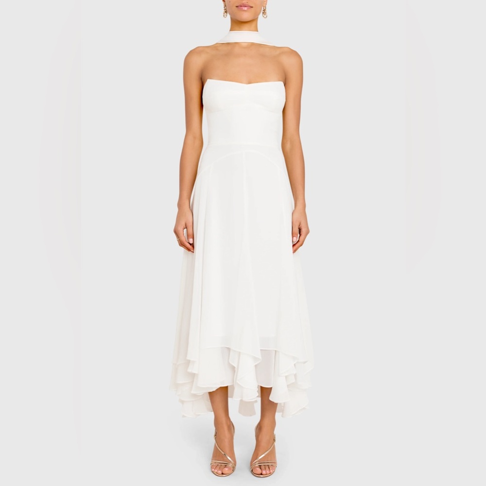 Amanda Uprichard Monterey Dress with Scarf